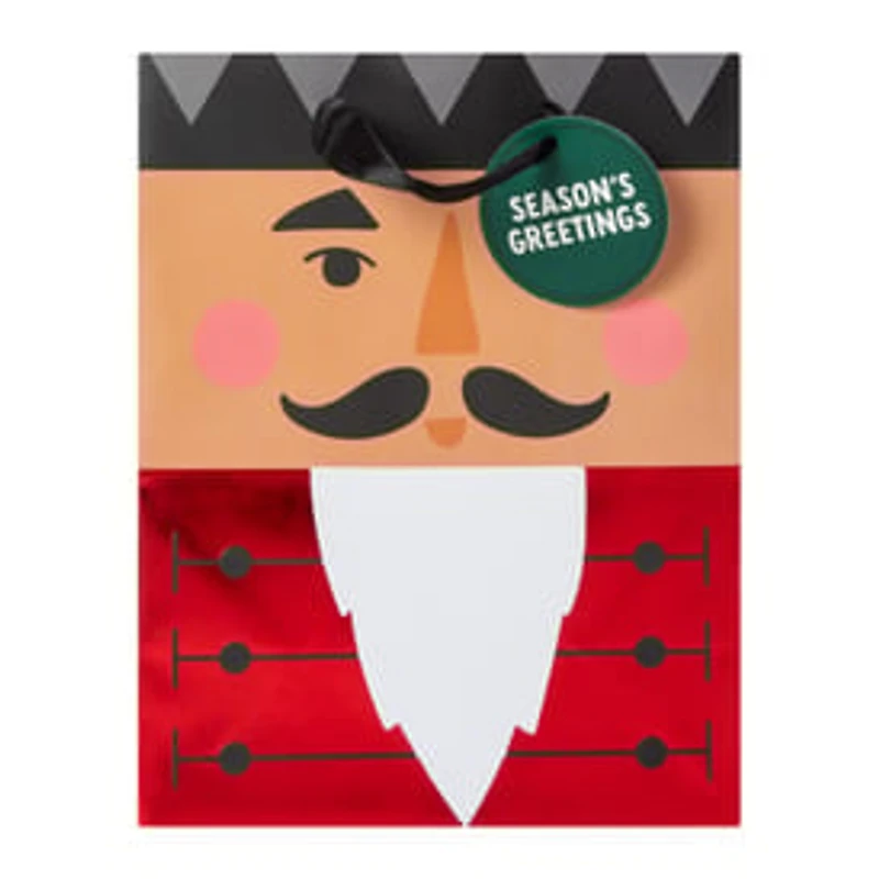 Nutcracker Christmas Gift Bag