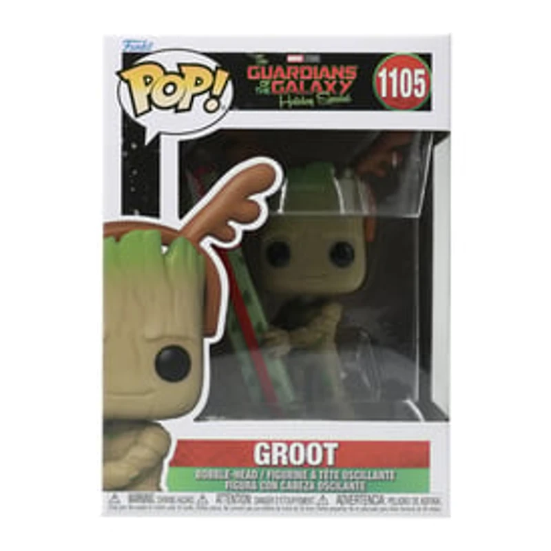 Funko Pop! Guardians Of The Galaxy Groot Holiday Special Bobble-Head