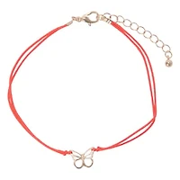 Beaded Charm Anklet 9in