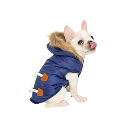 Pet Bomber Jacket w/ Faux Fur Trim
