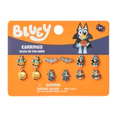 Bluey™ Halloween Glow In The Dark Earrings 6-Pack