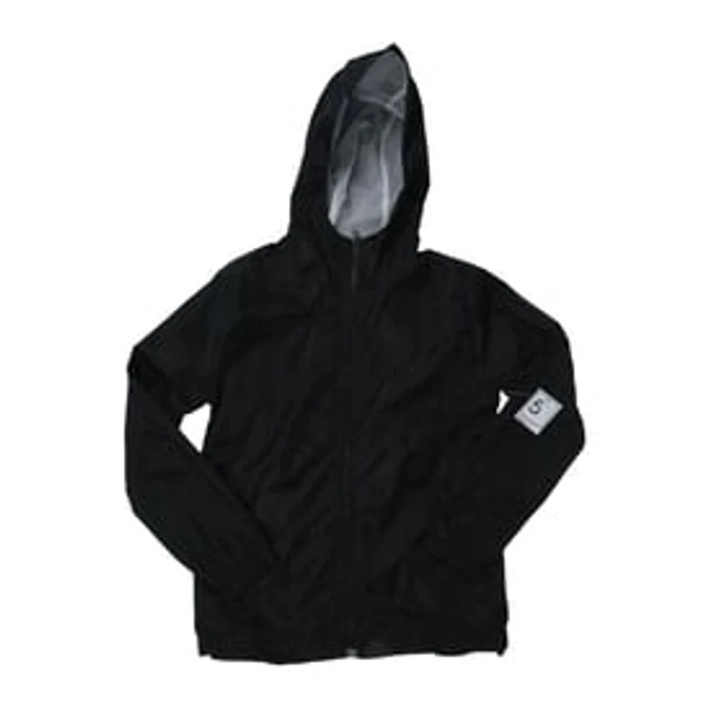 Young Men's Black Windbreaker Jacket