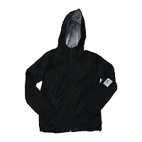 Young Men's Black Windbreaker Jacket