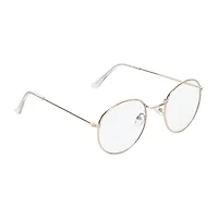 Juniors Round Metal Blue Light Glasses