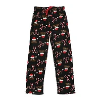 Juniors Holiday Plush Lounge Pants - Santa Poo