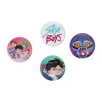 KPop Demon Hunters Buttons 4-Pack