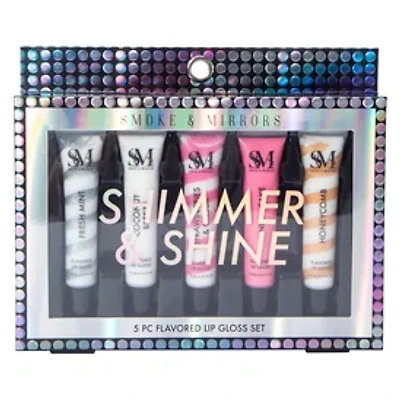 Smoke & Mirrors Shimmer & Shine Flavored Lip Gloss Set 5-Count