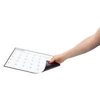 Flexible Magnetic Calendar With Marker 16.5in x 11.7in