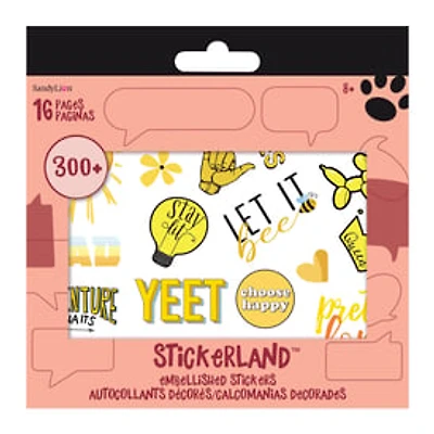 Stickerland™ Embellished Sticker Pack With Over 300 Stickers