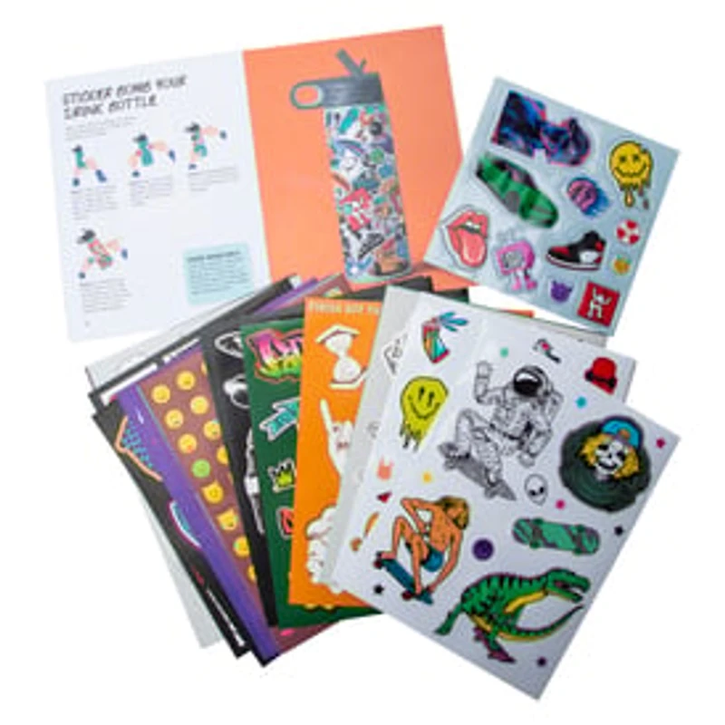 Kaleidoscope Sticker Bomb With 500+ Stickers & Book
