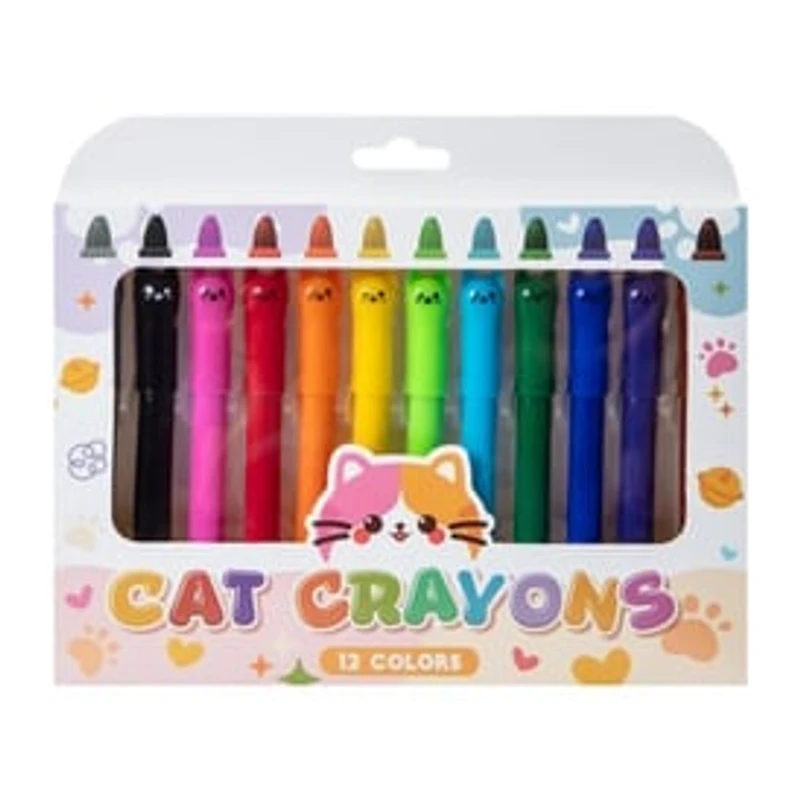 Cat Crayons 12-Count
