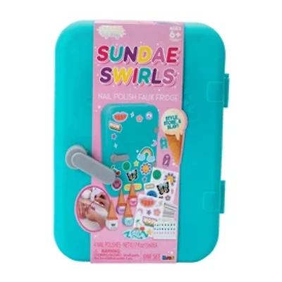 Style My Way Sundae Swirls Nail Polish Faux Fridge Set