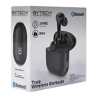 24-Hour True Wireless Earbuds With Mic & Case