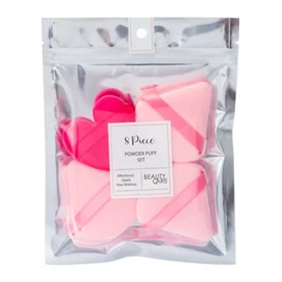 Heart Powder Puff Set 8-Count