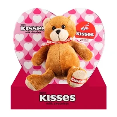 Hershey's Kisses Heart Chocolate Box With Plush
