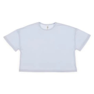 Juniors Boxy Hacci Lounge Top - Blue