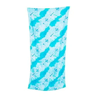 Blue Tie-Dye Beach Towel 30in x 60in