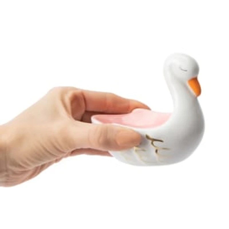 Ceramic Swan Trinket Tray