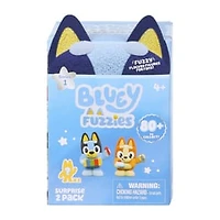 Bluey® Fuzzies Surprise Collectible Figures 2‑Pack