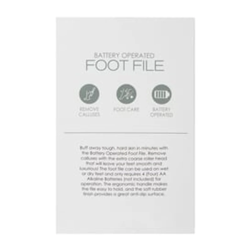 Battery-Operated Foot File