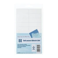 Multi-Purpose Adhesive Labels 80-Count