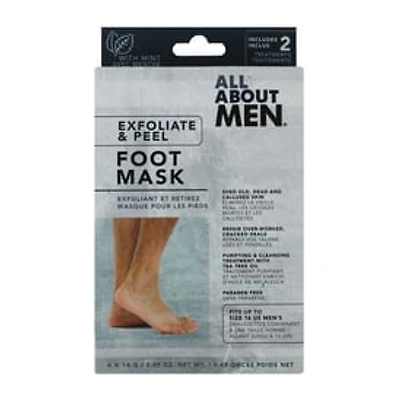 All About Men® Foot Mask 2-Pairs Pack