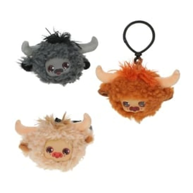 Highland Cow Vinyl Face Plush Clip-On (Styles May Vary)