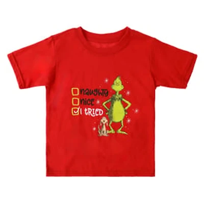 Kids Grinch 'I Tried' Graphic Tee