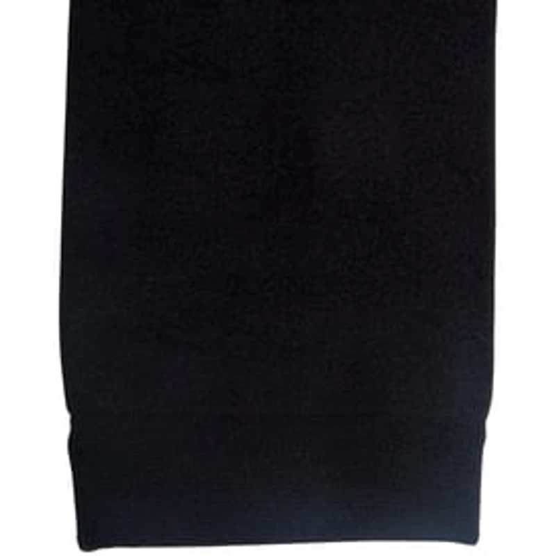 Women's Fleece-Lined Footless Tights- Black