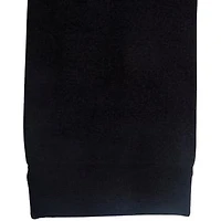Women's Fleece-Lined Footless Tights- Black