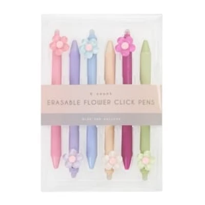 Erasable Novelty Click Pens 6-Pack