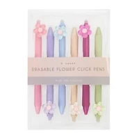 Erasable Novelty Click Pens 6-Pack