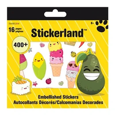 Embellished Food Stickerland™ Book With Over 400 Stickers