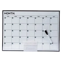 Flexible Magnetic Calendar With Marker 16.5in x 11.7in