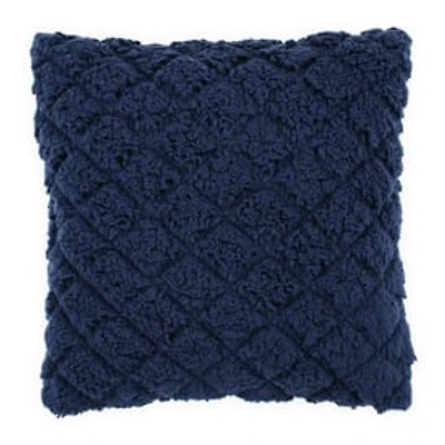 Luxe Collection Quilted Sherpa Throw Pillow 15in