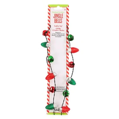 Holiday Jingle Bell Light Up Necklace