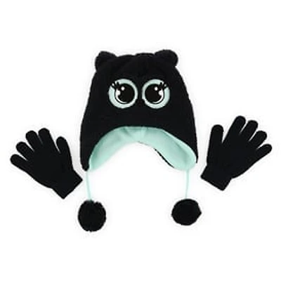 Kid's Sherpa Fleece Owl Hat & Gloves Set