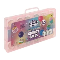 Toy Mania Squish & Squiggle Bouncy Balls 12-Pack