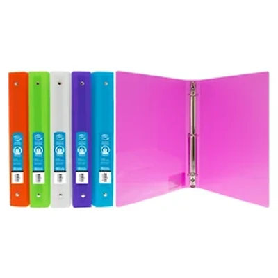 Bright Colors 1in 3-Ring Binder