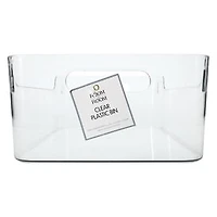 Large Clear Plastic Bin 10in x 14in