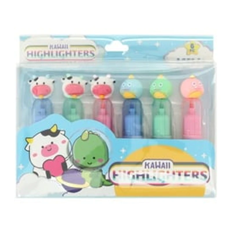 Kawaii Highlighters 6-Pack