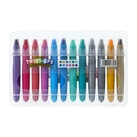 Metallic Twist-Ups Gel Crayons 12-Pack