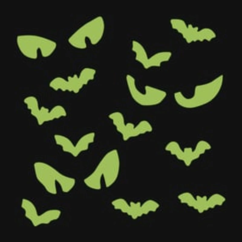 Glow-In-The-Dark Eyes Halloween Gel Clings