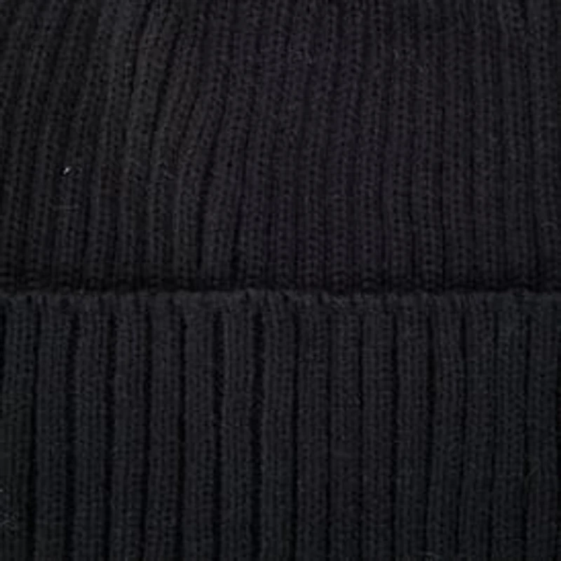 Corner Patch Ribbed Beanie
