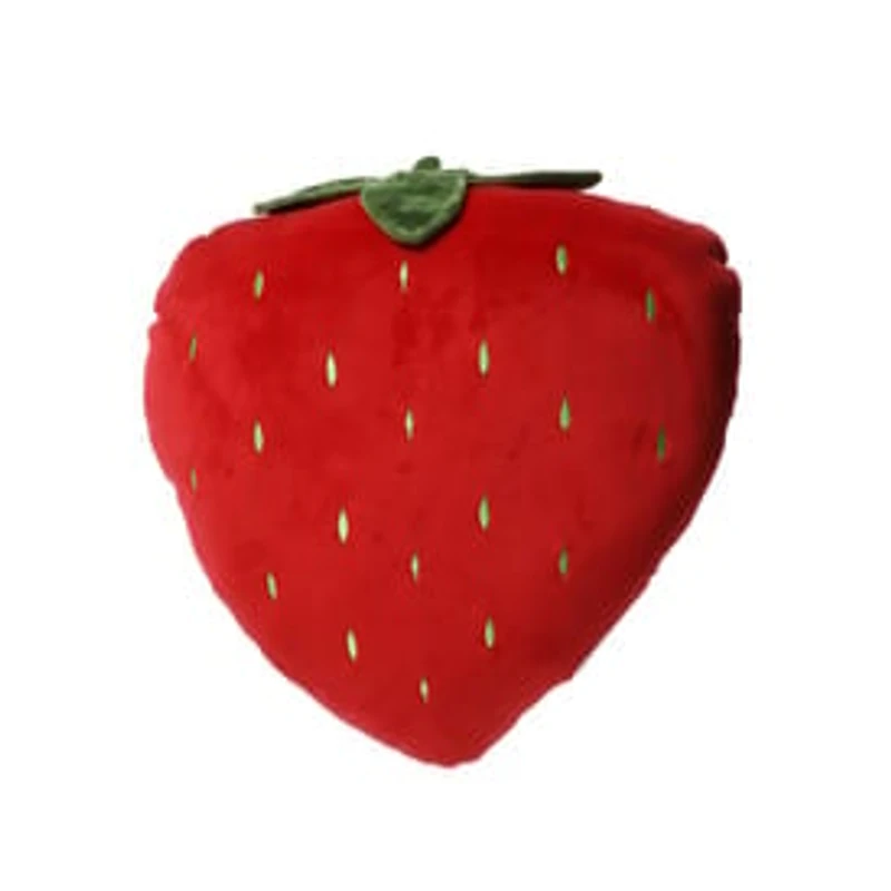 Strawberry Shaped Plush Throw Pillow 14in