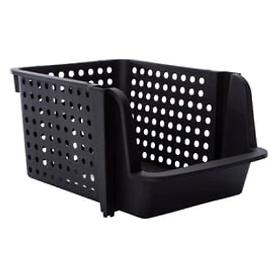 Medium Stackable Plastic Storage Bin 11.61in x 8.66in