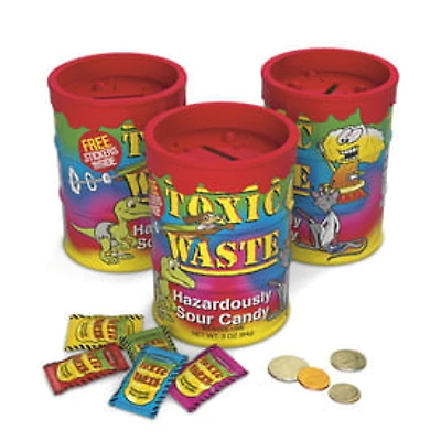 Toxic Waste® Sour Candy w/ Big Drum Bank 3oz