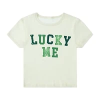 Juniors Lucky Me Graphic Tee