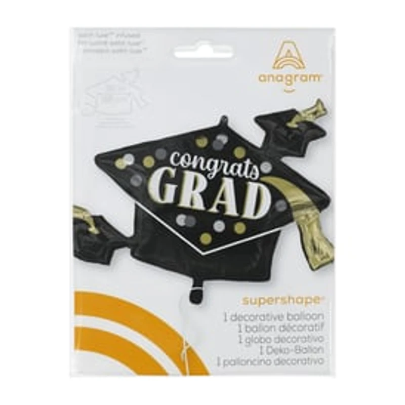 INFLATED Anagram® Supershape® Graduation Decorative Balloon