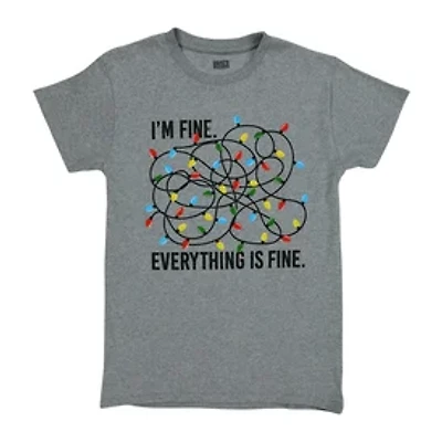 'I'm Fine' Holiday Graphic Tee - Small